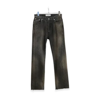 ANCELLM #07 Slim Straight 5P Denim Pants "Black"