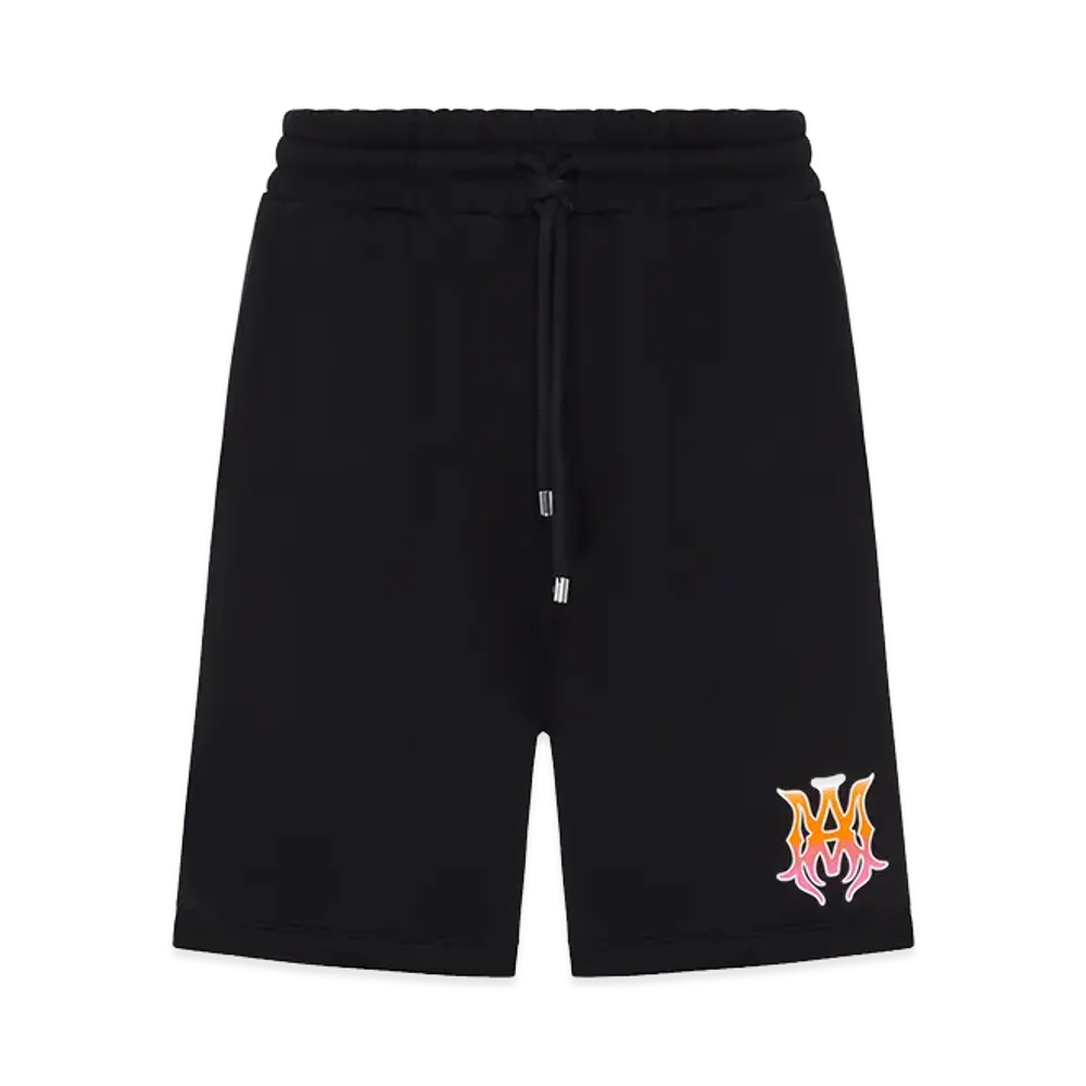 AMIRI Cotton Shorts With Front Logo "Black"