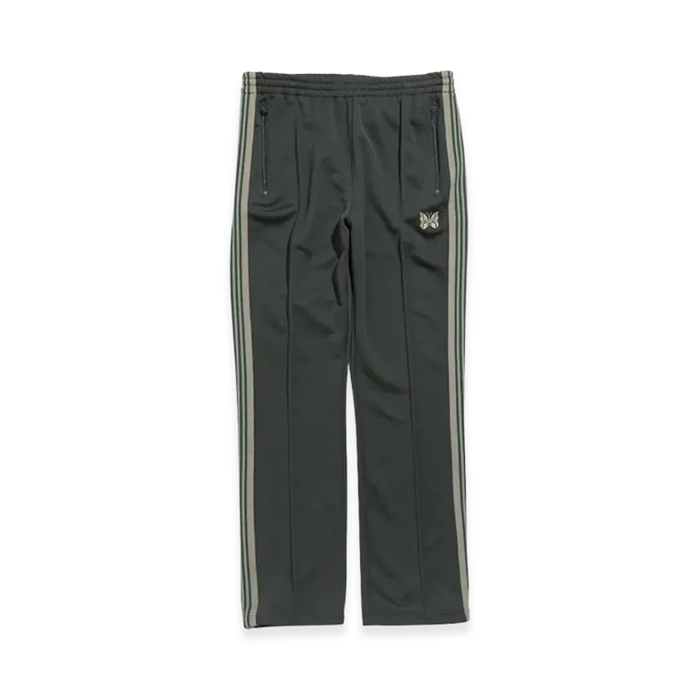 NEEDLES Narrow Track Pants Poly Smooth "DarkGreen"