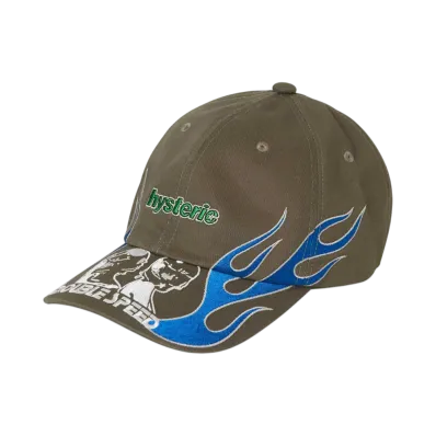 HYSTERIC GLAMOUR Double Speed Embroidery Cap "Charcoal Gray"