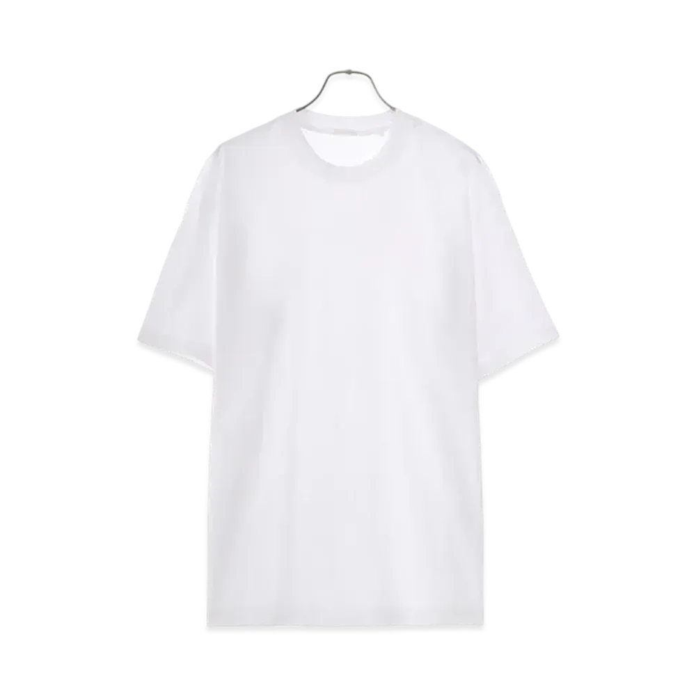 COMOLI Cotton Jersey Short Sleeve T-shirt "White"
