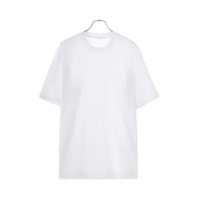 COMOLI Cotton Jersey Short Sleeve T-shirt "White"