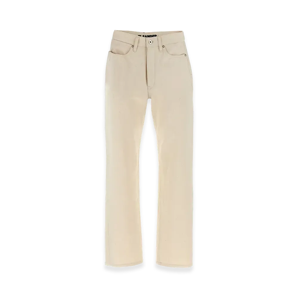Jil Sander Women's Japanese Denim Jeans "White"