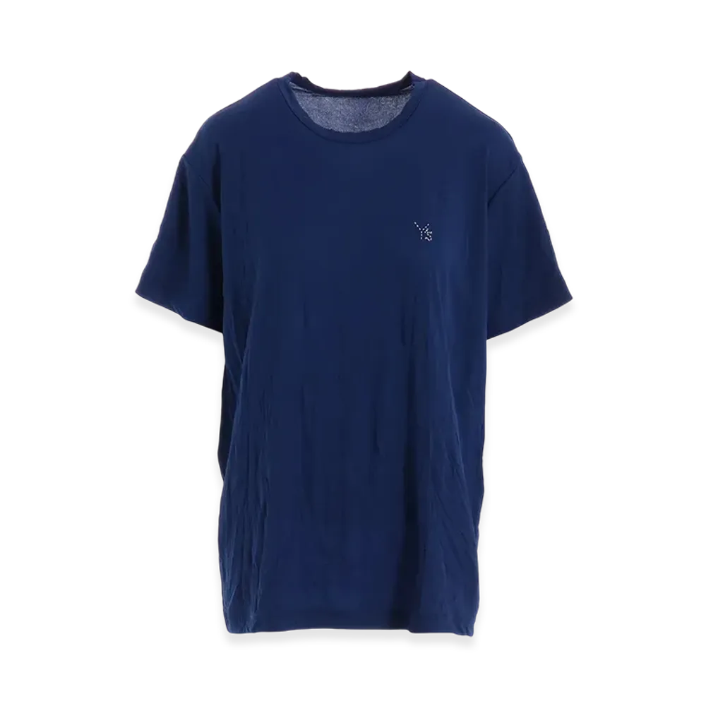 Y's Wrinkle Jersey Stitch Big T "Blue"