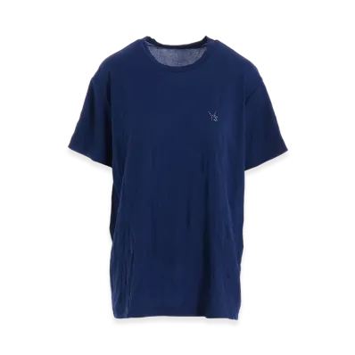 Y's Wrinkle Jersey Stitch Big T "Blue"