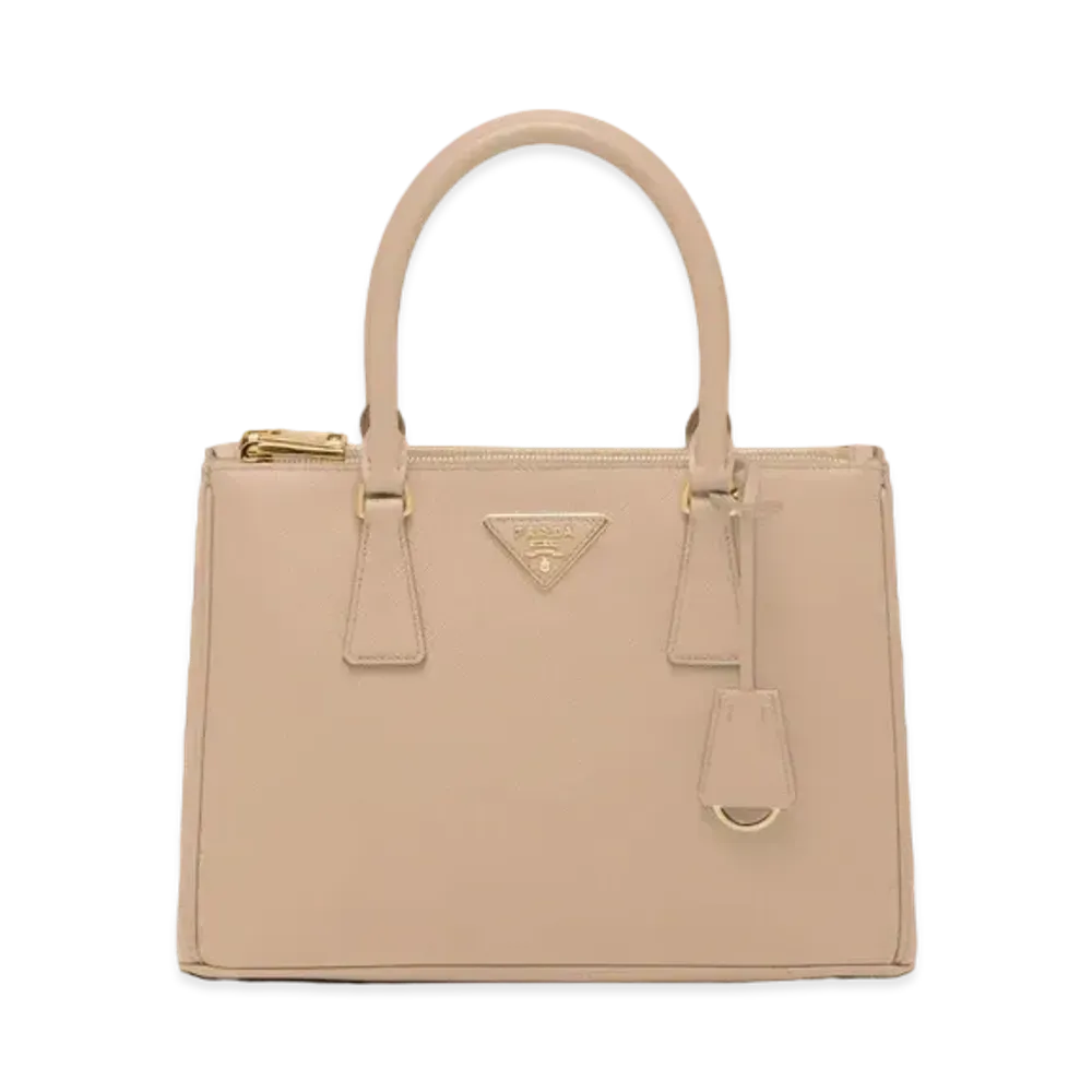 PRADA Galleria Saffiano Leather Medium Bag "Sand Beige"