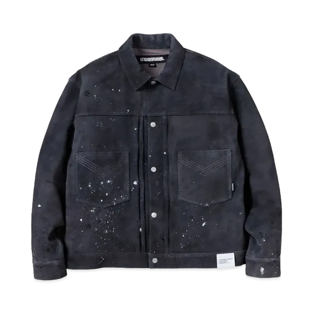 NEIGHBORHOOD Drip Suede Jacket "Gray"