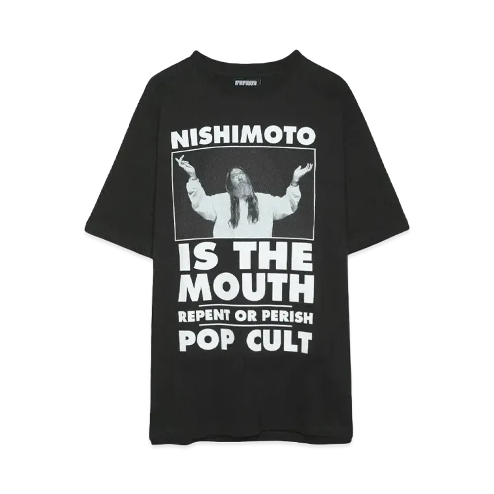 NISHIMOTO IS THE MOUTH POP-CULT S/S TEE "BLACK"