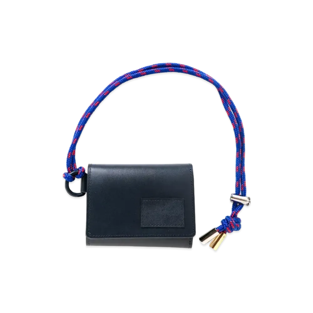 sacai x PORTER Leather Trifold "Navy"