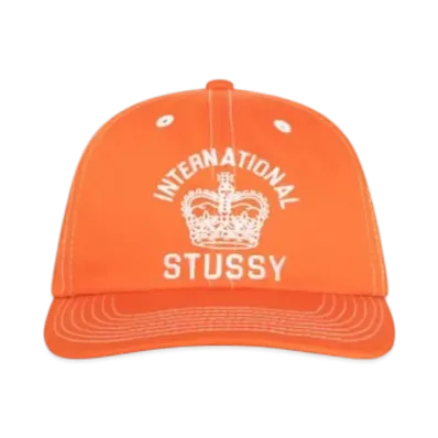 Stussy Mid-Depth International Crown Strapback "Coral"