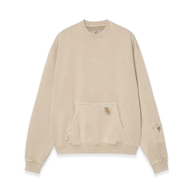 Carhartt WIP Invincible Pigment Dyed Sweatshirt "Simply Taupe Pigment (Garment Dyed)"