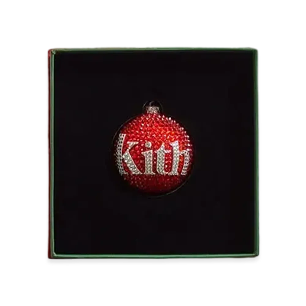 Kith Kithmas Ball Ornament with Swarovski Crystals "Red"