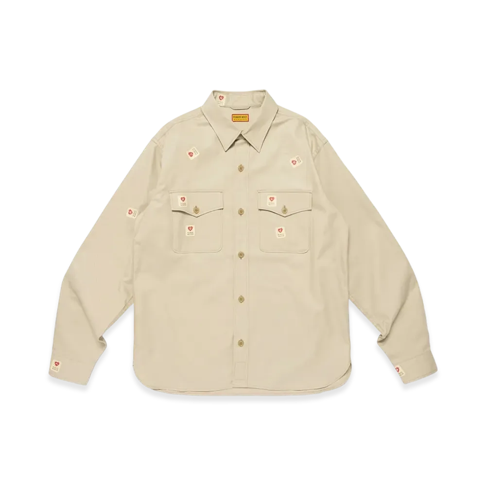 HUMAN MADE Military Work Shirt "Beige"