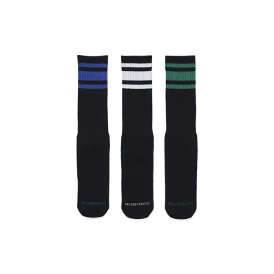 NEIGHBORHOOD Classic 3Pac Socks "Black"