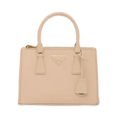 PRADA Galleria Saffiano Leather Small Bag "Sand Beige"
