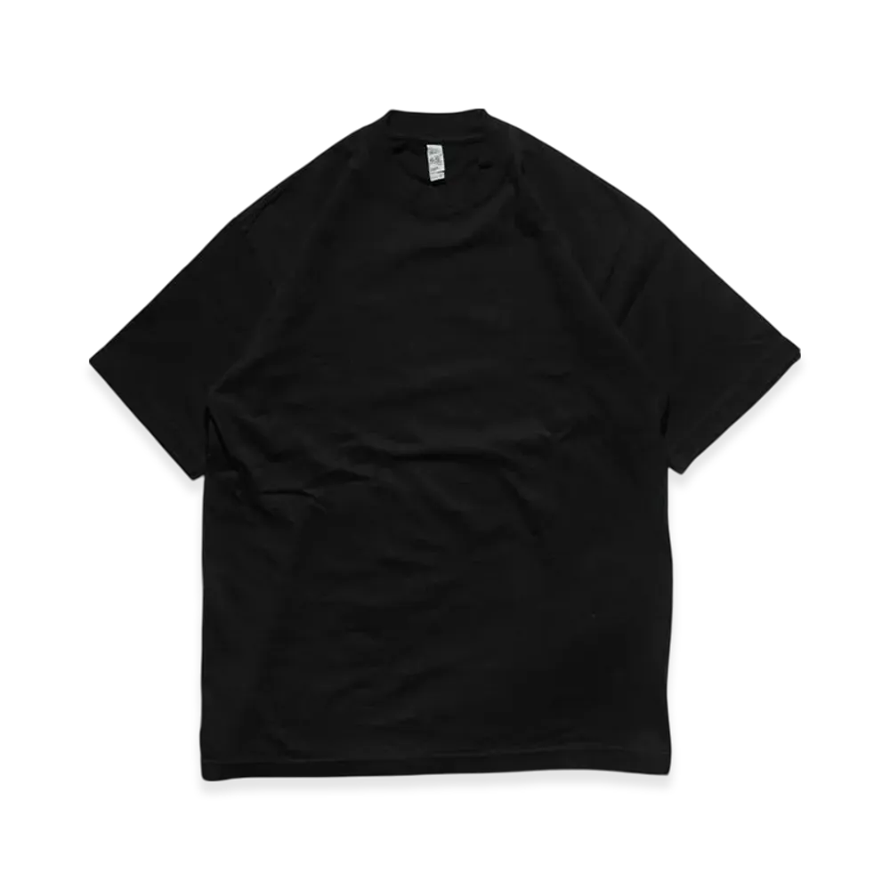 Los Angeles Apparel 6.5OZ Garment Dyed Crew Neck Short Sleeve T-Shirt "Black"