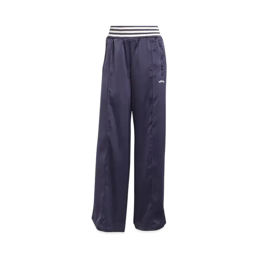 adidas Stripe Rib Wideleg Track Pants "Shadow Navy"