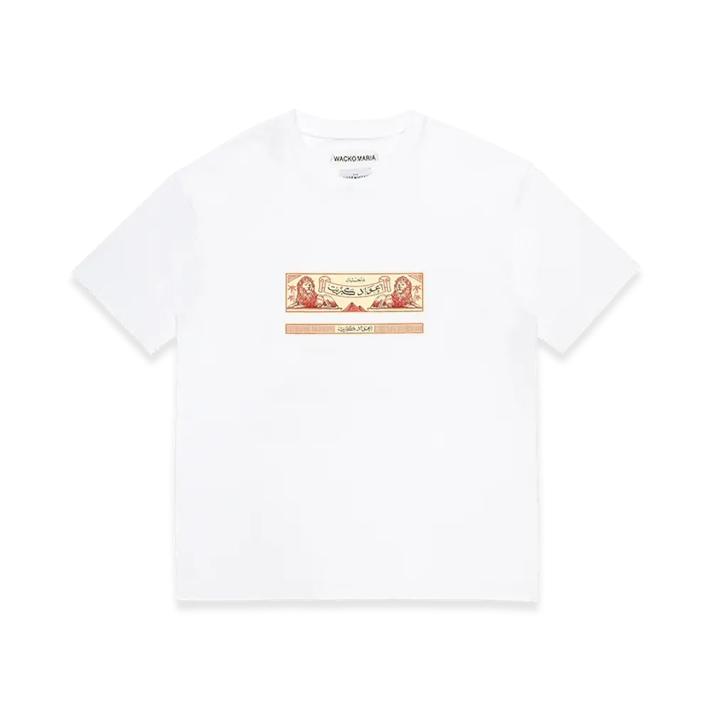 WACKO MARIA x The Phoenician Scheme Washed Heavy Weight T-Shirt "White"