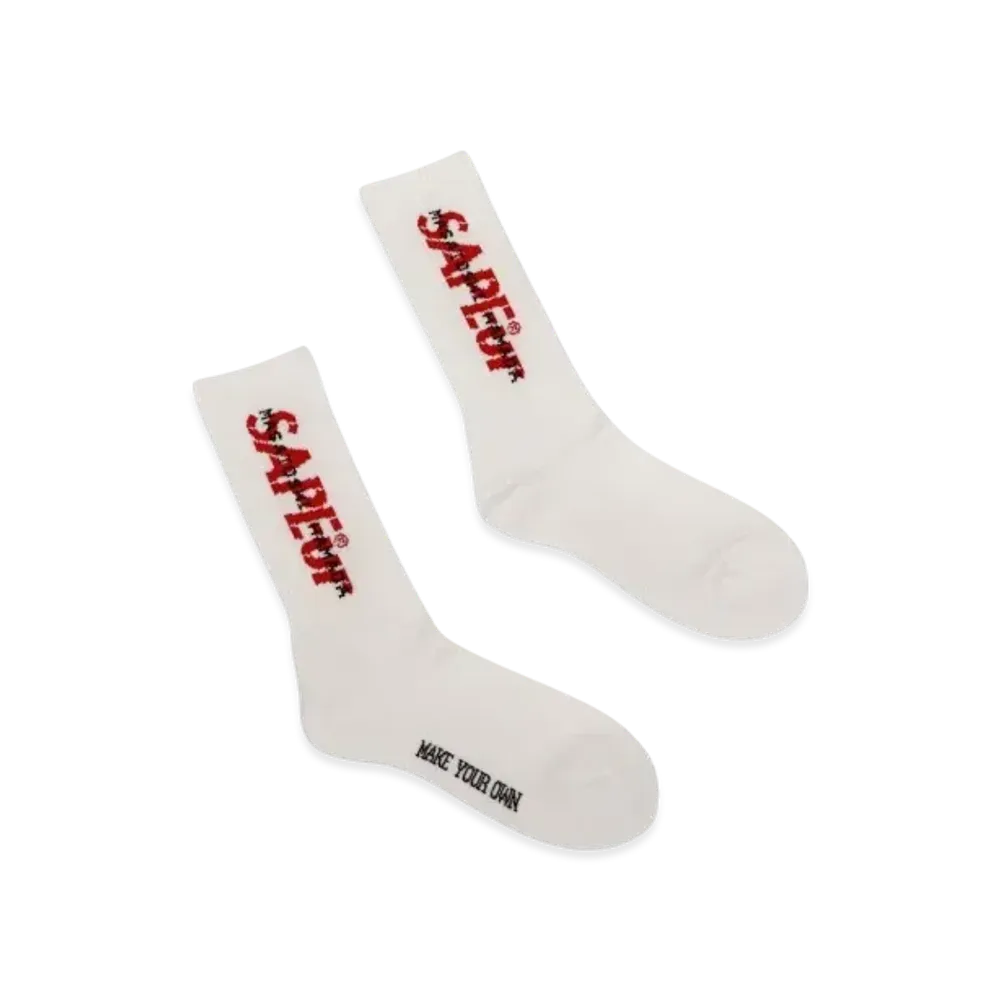 SAPEur x MASATOSHI HAMADA Collabologo Red Socks "Red"
