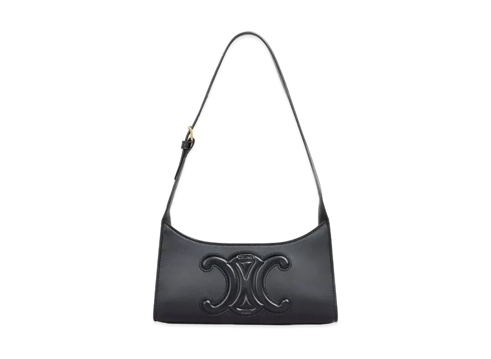 CELINE Shoulder Bag Cuir Triomphe In Smooth Calfskin "Black"