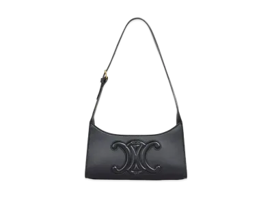 CELINE Shoulder Bag Cuir Triomphe In Smooth Calfskin "Black"