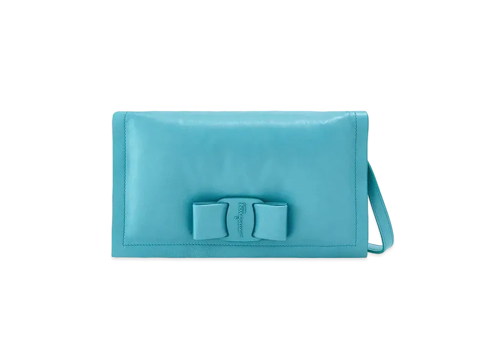 Salvatore Ferragamo Viva Bow Mini Bag "Tyrone Turquoise"