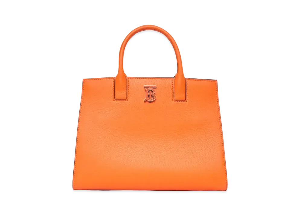 Burberry Mini Leather Francis Bag "Orange"