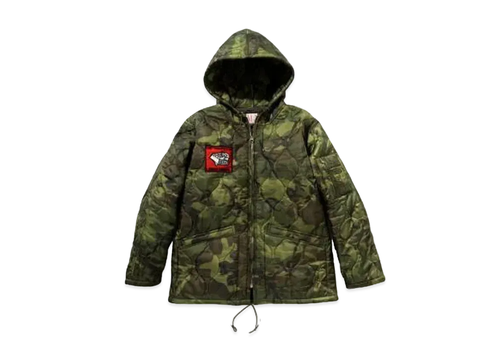 THE REAL McCOY'S LINER, CAMOUFLAGE PONCHO PARKA "Green"