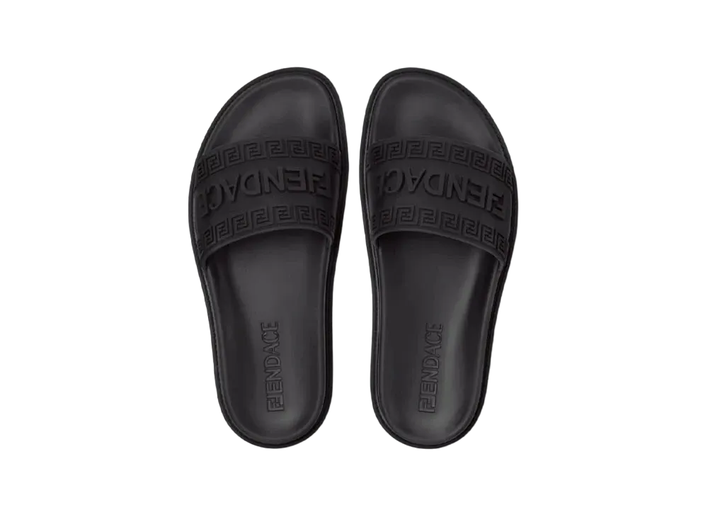 フェンディ x ヴェルサーチェ フェンダーチェ ロゴ スライダーサンダル