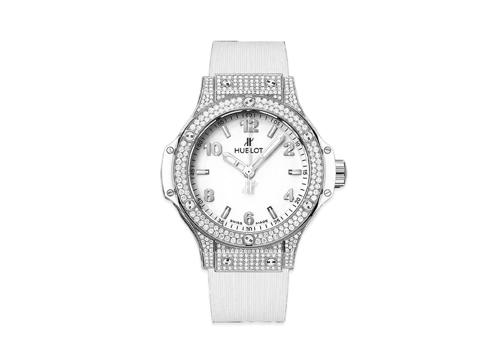 HUBLOT Big Bang Steel White Pave 38mm