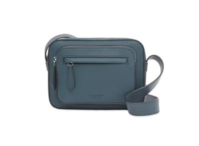 Burberry Grainy Leather Cross Body Bag "Ash Blue"