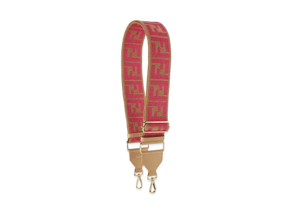 FENDI Strap You Ribbon Shoulder Strap "Brown"