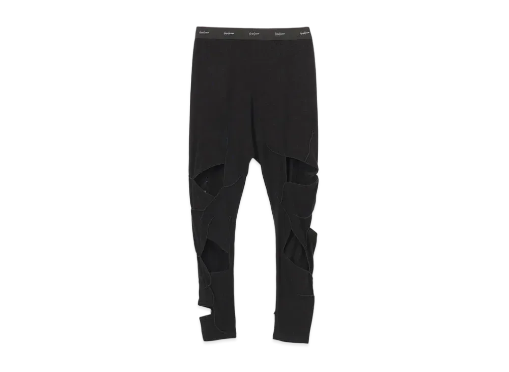 Yohji Yamamoto WORM PREMIA BLACK ELASTIC 8 HOLE JSP "Black"