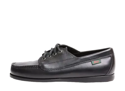 G.H.BASS Casual Shoes Camp Moc Oil Leather "Black Mono" 12011