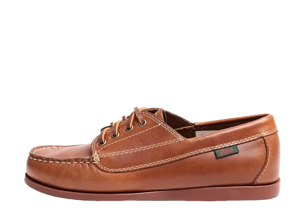 ジーエイチバス カジュアルシューズ キャンプモック オイルレザー "ミッドブラウン" 12011