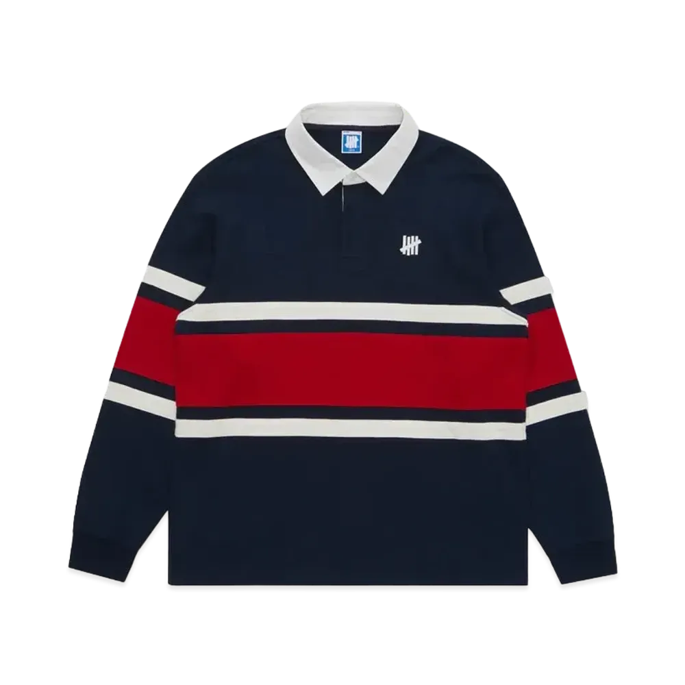 UNDEFEATED Striped Rugby "Navy"
