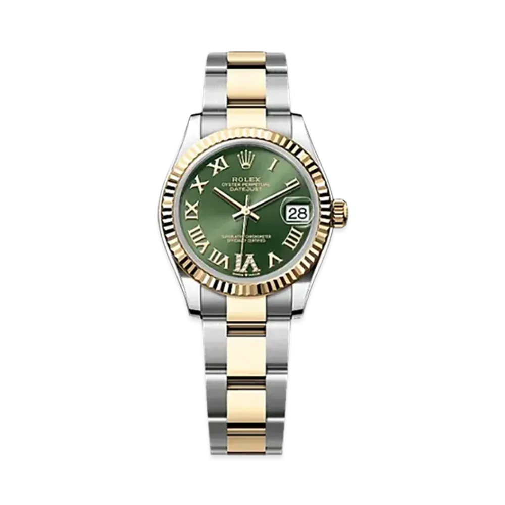 ROLEX Datejust 31mm Oystersteel & Yellow Gold 278273 "Olive Green"