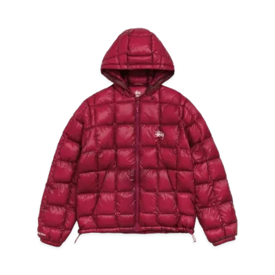 Stussy Midweight Hooded Puffer "Fuchsia"