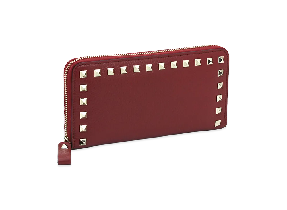 Valentino Garavani Zip Around Long Wallet "Rubino"