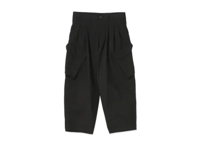 Yohji Yamamoto Pour Homme BLACK SCANDAL RIPSTOP 12TACK PANTS "Black"