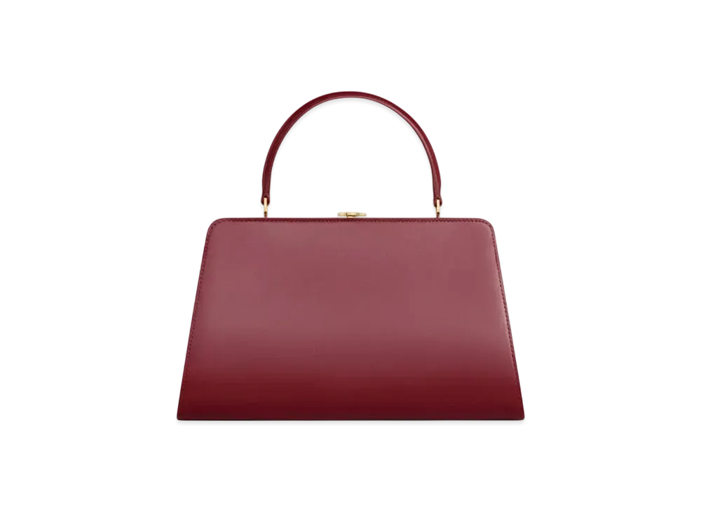 CELINE Medium Celine Antoinette in Natural Satinated Calfskin "Bordeaux"
