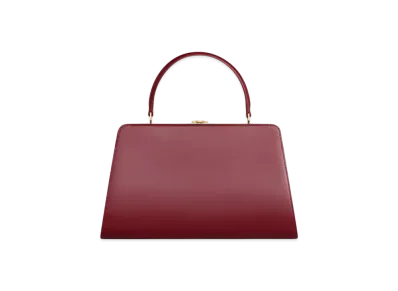 CELINE Medium Celine Antoinette in Natural Satinated Calfskin "Bordeaux"