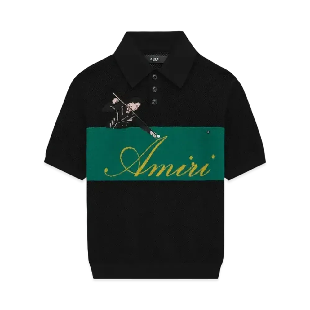 AMIRI Billiards Polo "Black"