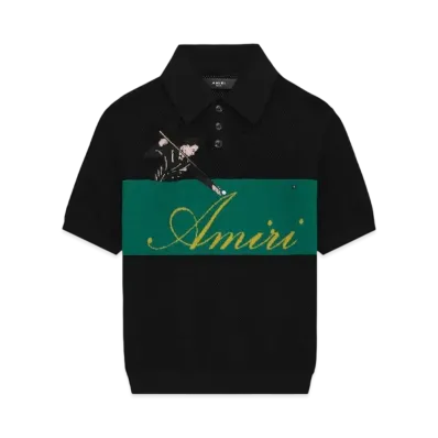 AMIRI Billiards Polo "Black"