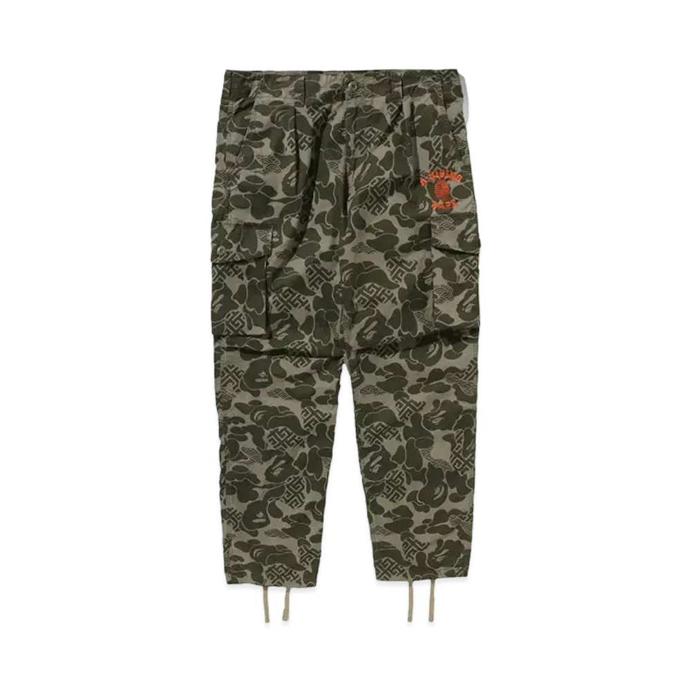 A BATHING APE Asia Camo Army Pants "Olive"