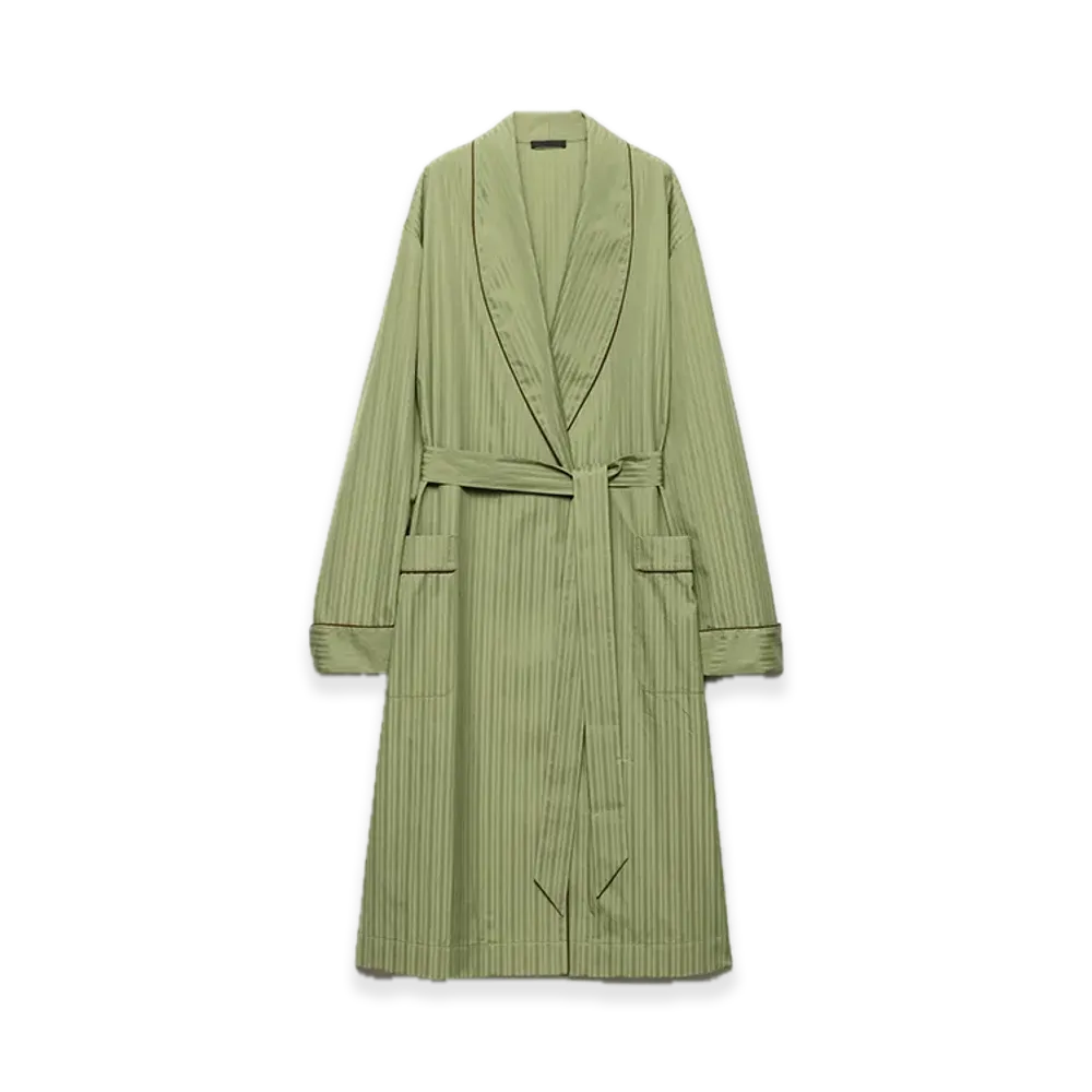 PRADA Cotton Terry Robe "Olive"