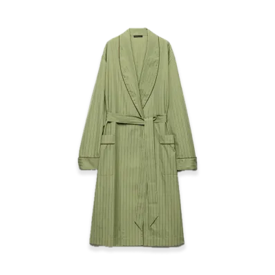 PRADA Cotton Terry Robe "Olive"