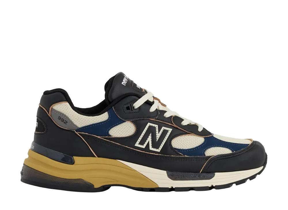 New Balance 992 "Black/Turtledove/NB Navy"