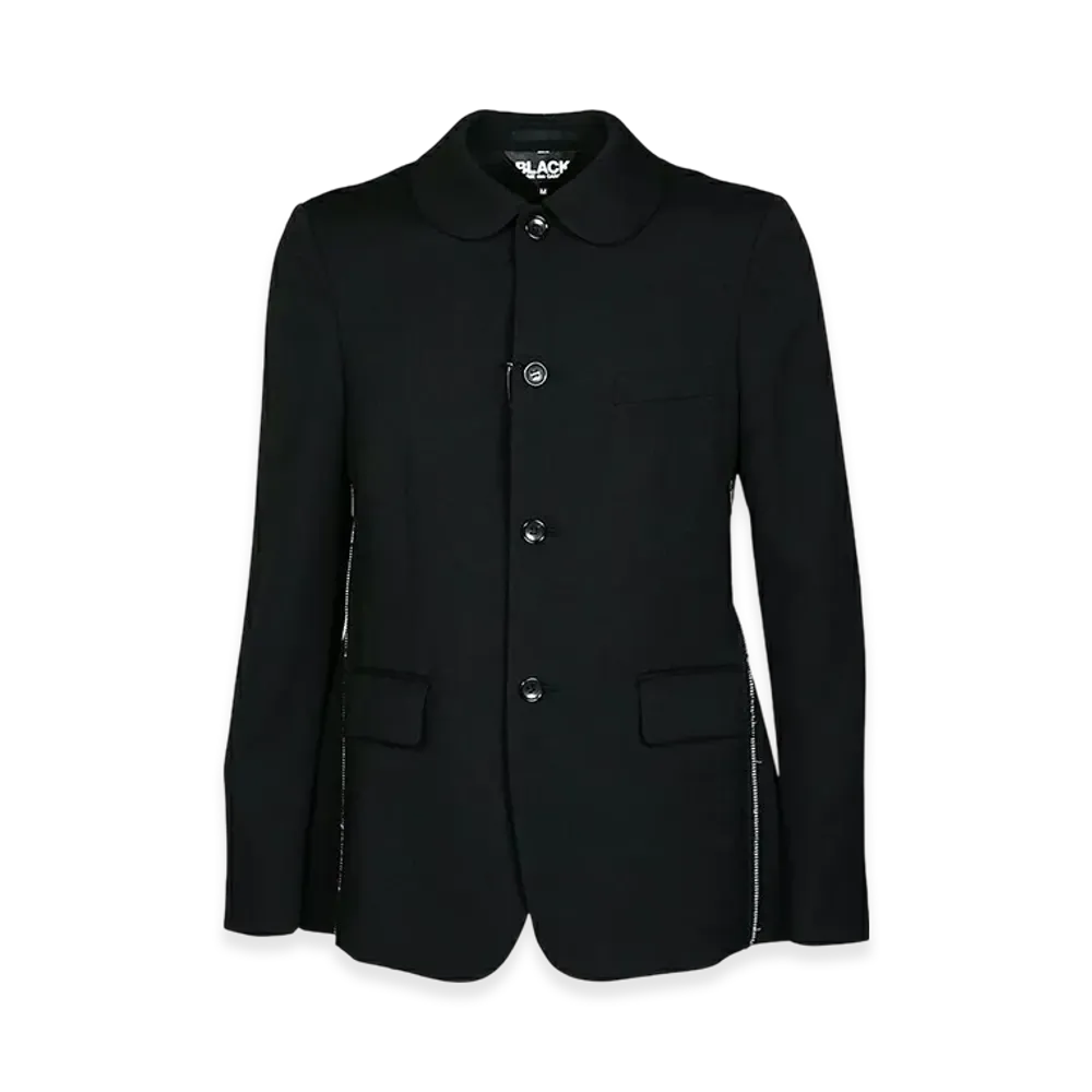BLACK COMME des GARCONS Wool Gabardine Jacket "Black"