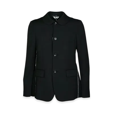 BLACK COMME des GARCONS Wool Gabardine Jacket "Black"